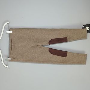 Polo Ralph Lauren Girls Riding Jeggings/Tights Medium 8-10 Brown Herringbone